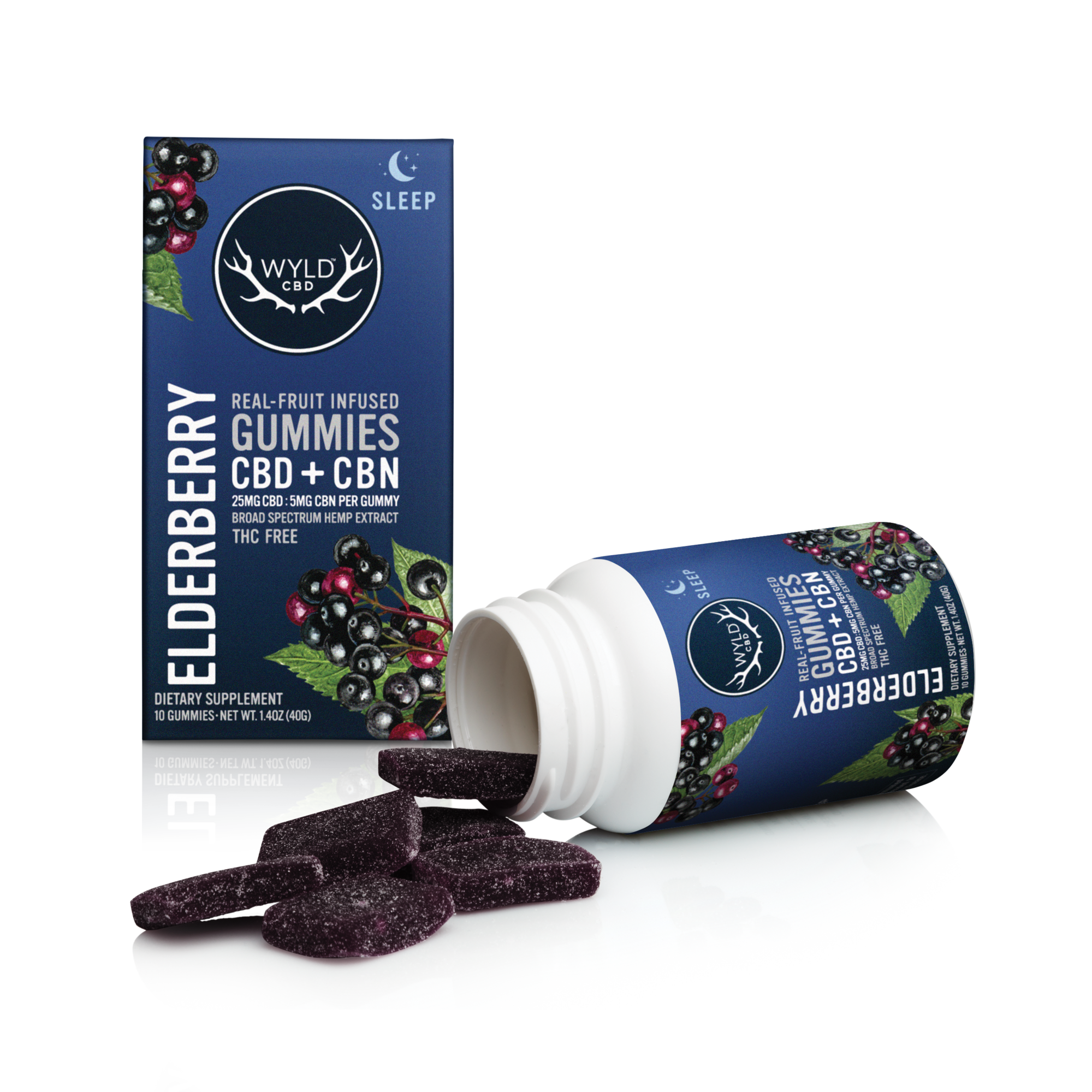 Wyld | Elderberry CBD 5:1 CBN Gummies | 250mg